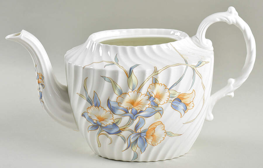 Just Orchids Teapot No Lid by John  Aynsley & Sons-1