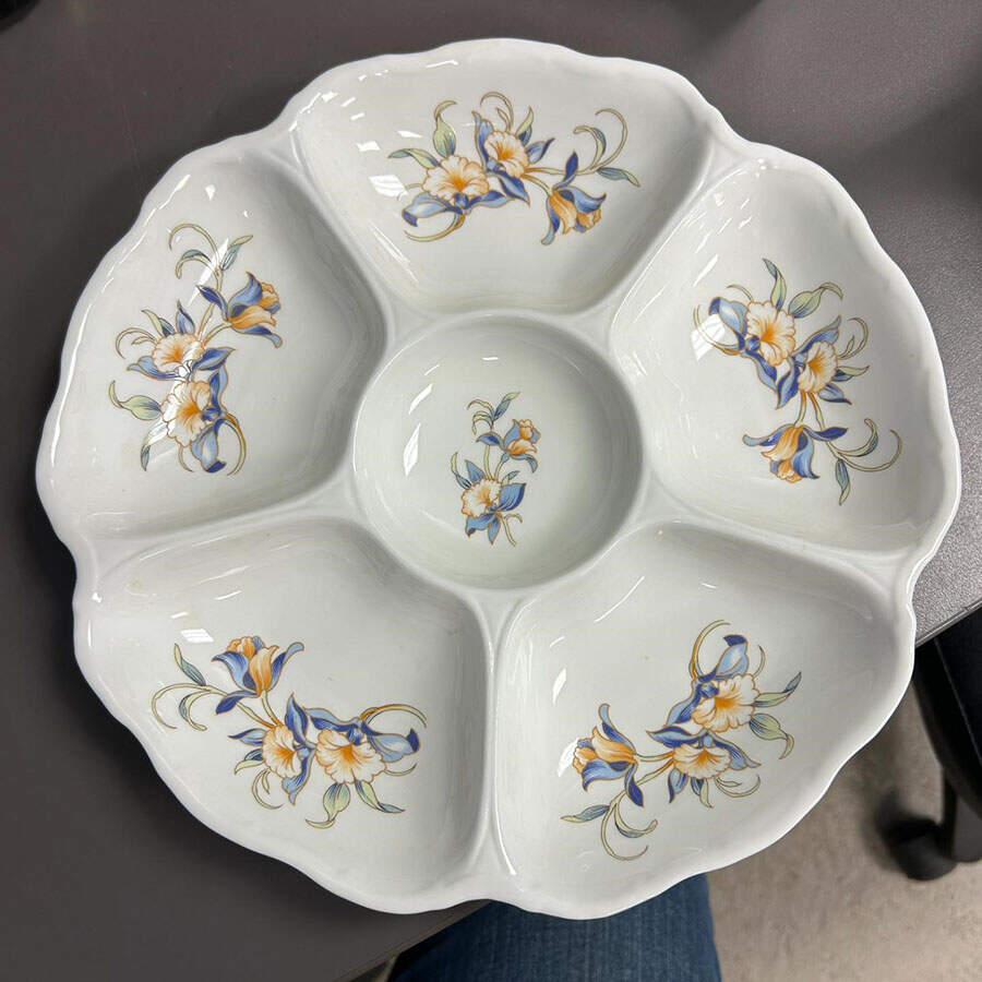 Just Orchids 1 Piece Chip & Dip by John  Aynsley & Sons-1