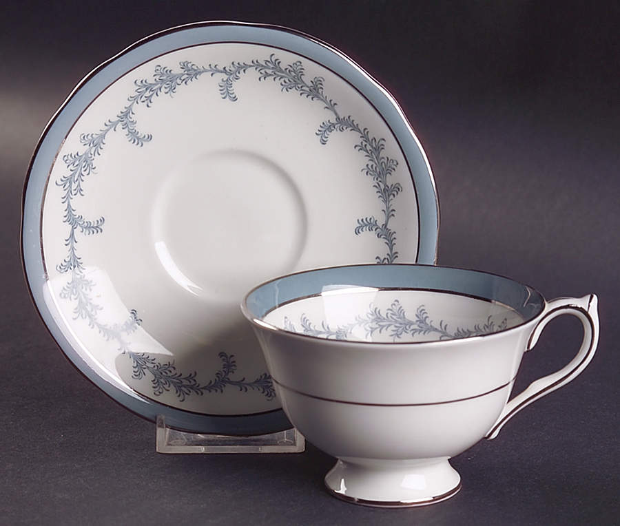 Kenmore (Scalloped) Footed Cup & Saucer Set by John  Aynsley & Sons-1
