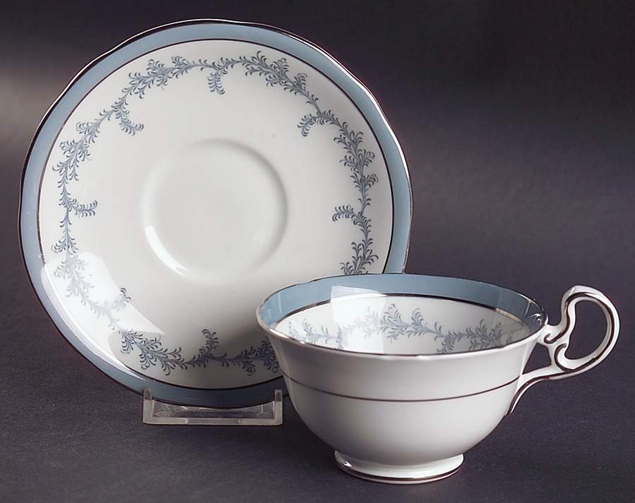 Kenmore (Scalloped) Footed Cup & Saucer Set by John  Aynsley & Sons-1