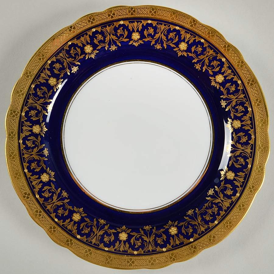 Kenilworth Cobalt Blue (Scalloped) Salad Plate by John  Aynsley & Sons-1