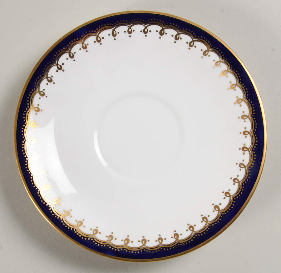 Laurette Cobalt Blue Saucer for Cream Soup Bowl by John  Aynsley & Sons-1