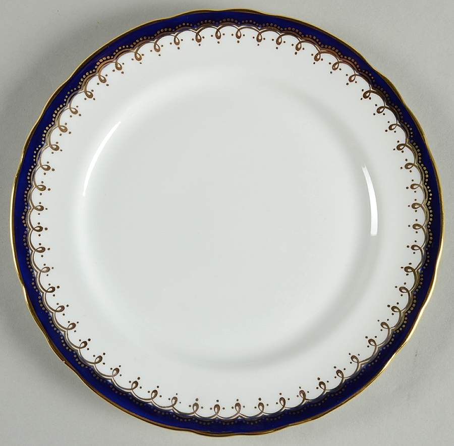 Laurette Cobalt Blue Salad Plate by John  Aynsley & Sons-1