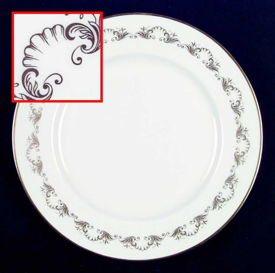 Louis XV (Smooth) Dinner Plate by John  Aynsley & Sons-1