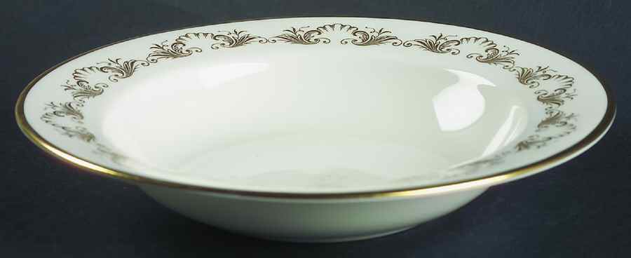 Louis XV (Smooth) Rim Soup Bowl by John  Aynsley & Sons-1