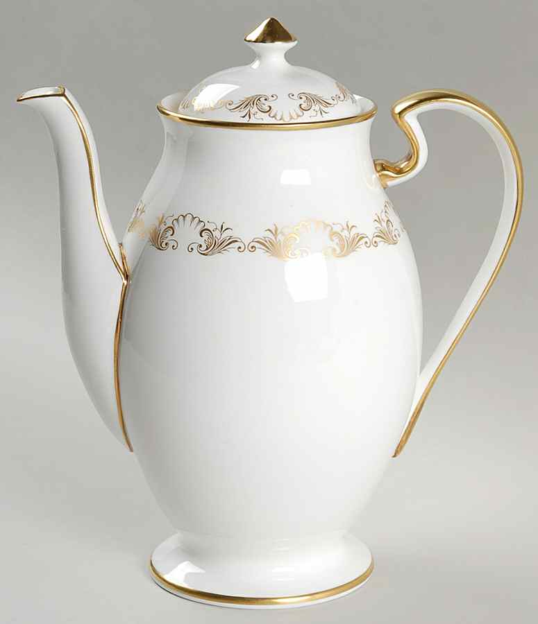 Louis XV (Smooth) Coffee Pot & Lid by John  Aynsley & Sons-1