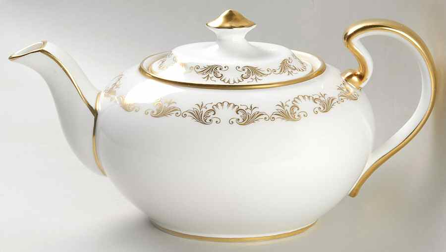 Louis XV (Smooth) Teapot & Lid by John  Aynsley & Sons-1