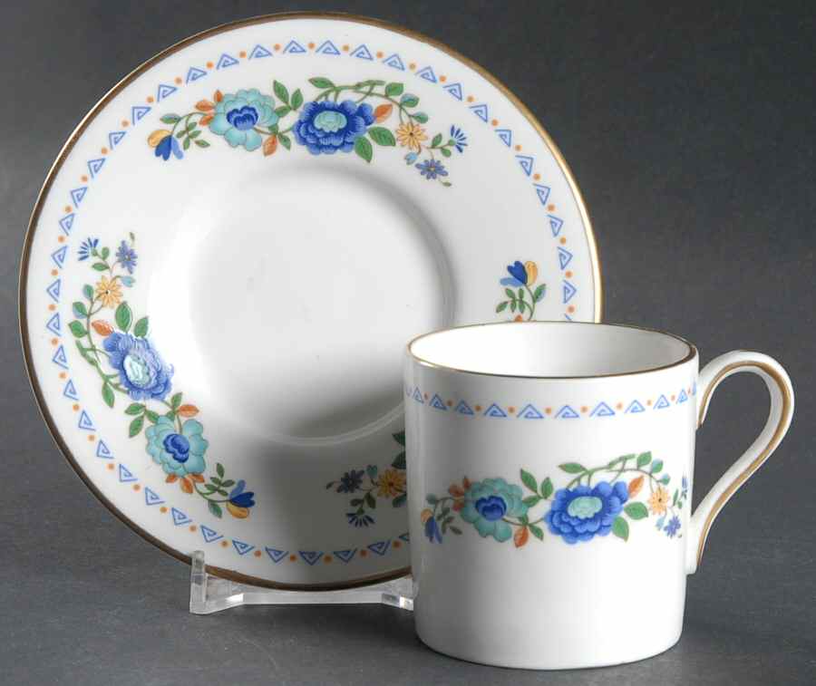 Marlina Flat Demitasse Cup & Saucer Set by John  Aynsley & Sons-1