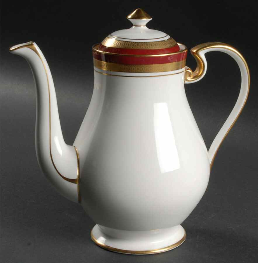 Marone Royale Coffee Pot & Lid by John  Aynsley & Sons-1
