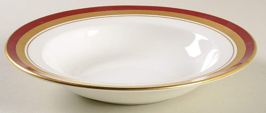 Marone Royale Rim Soup Bowl by John  Aynsley & Sons-1