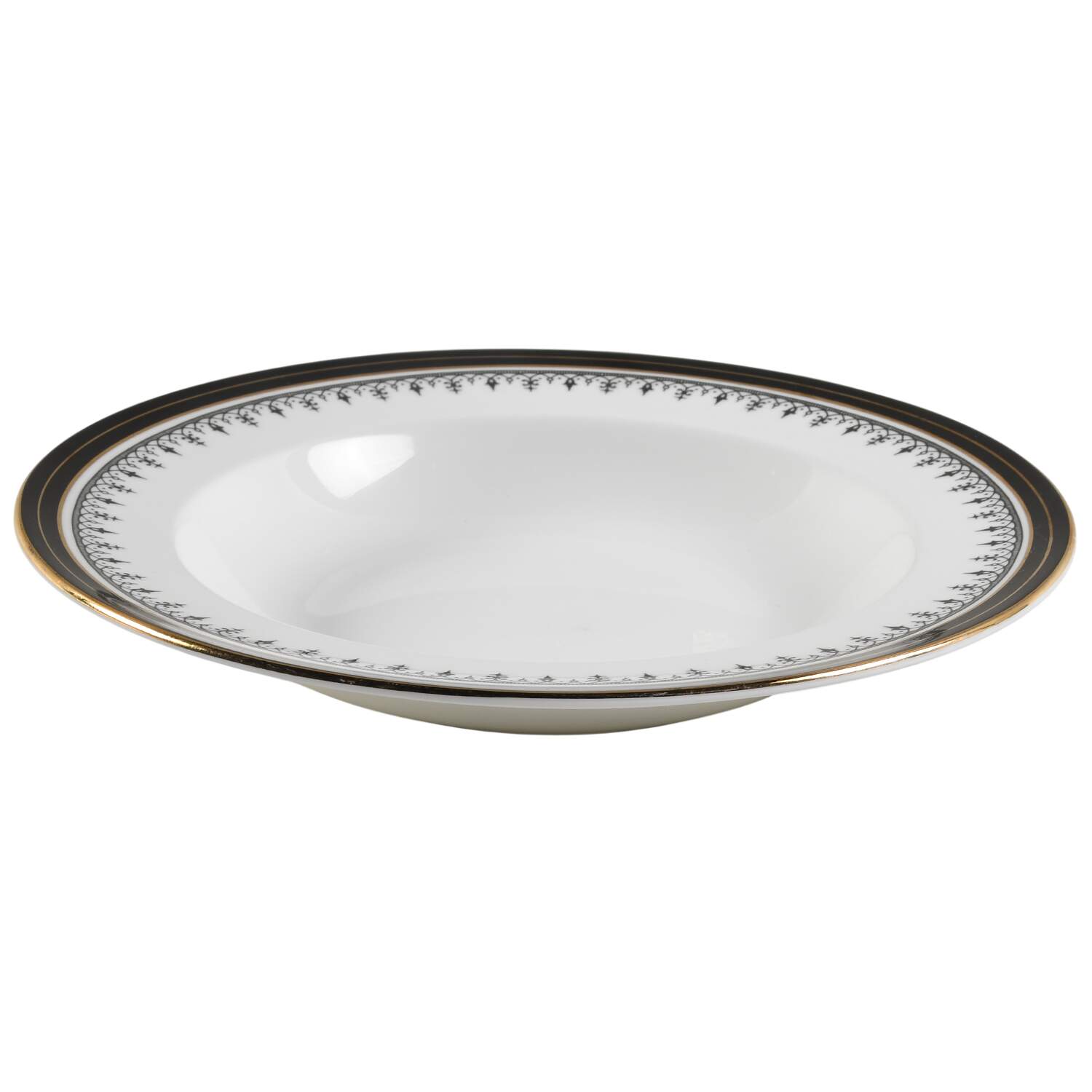 Midnight Rim Soup Bowl by John  Aynsley & Sons-1