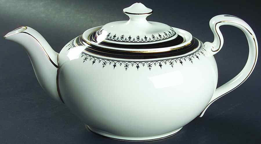 Midnight Teapot & Lid by John  Aynsley & Sons-1