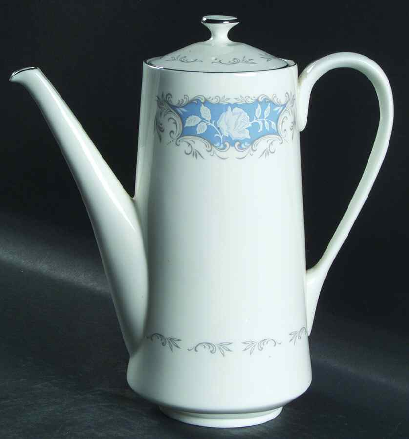 Moonlight Rose Coffee Pot & Lid by John  Aynsley & Sons-1