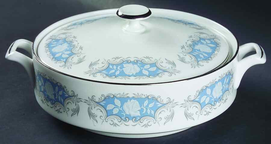 Moonlight Rose Round Covered Vegetable by John  Aynsley & Sons-1