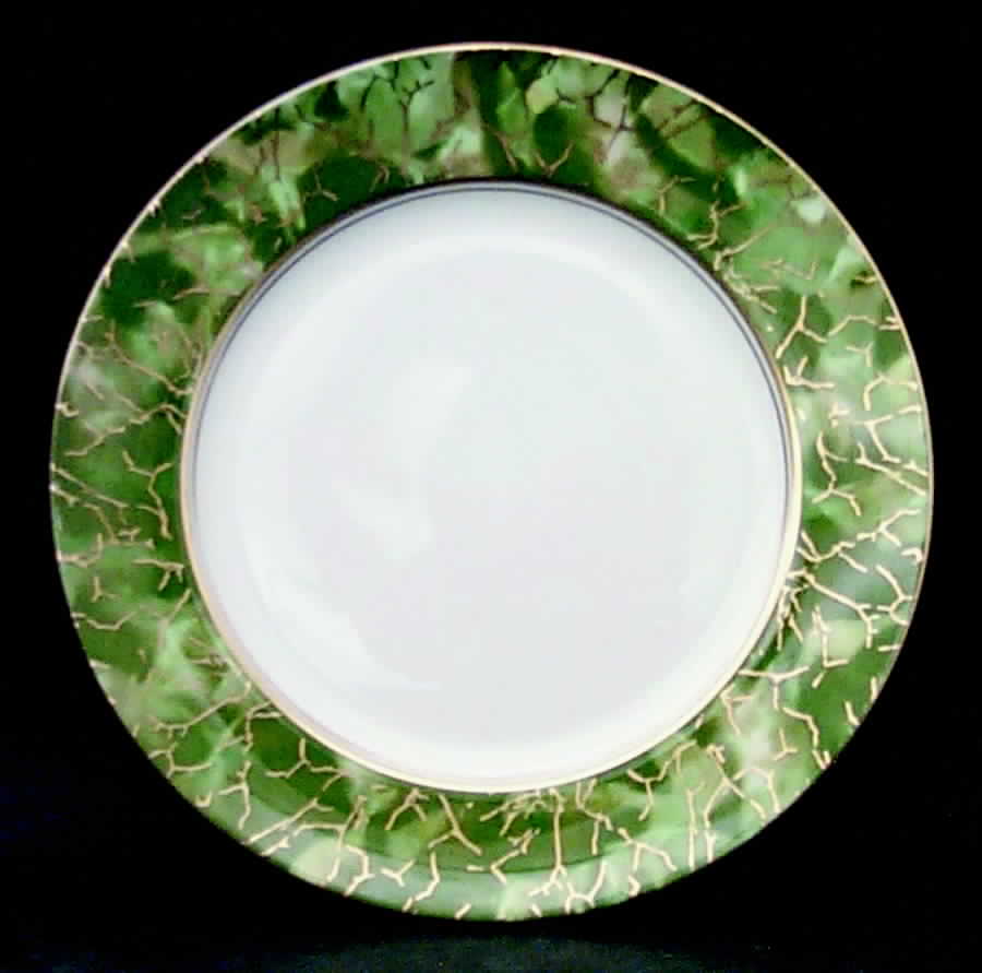 Onyx Green Salad Plate by John  Aynsley & Sons-1
