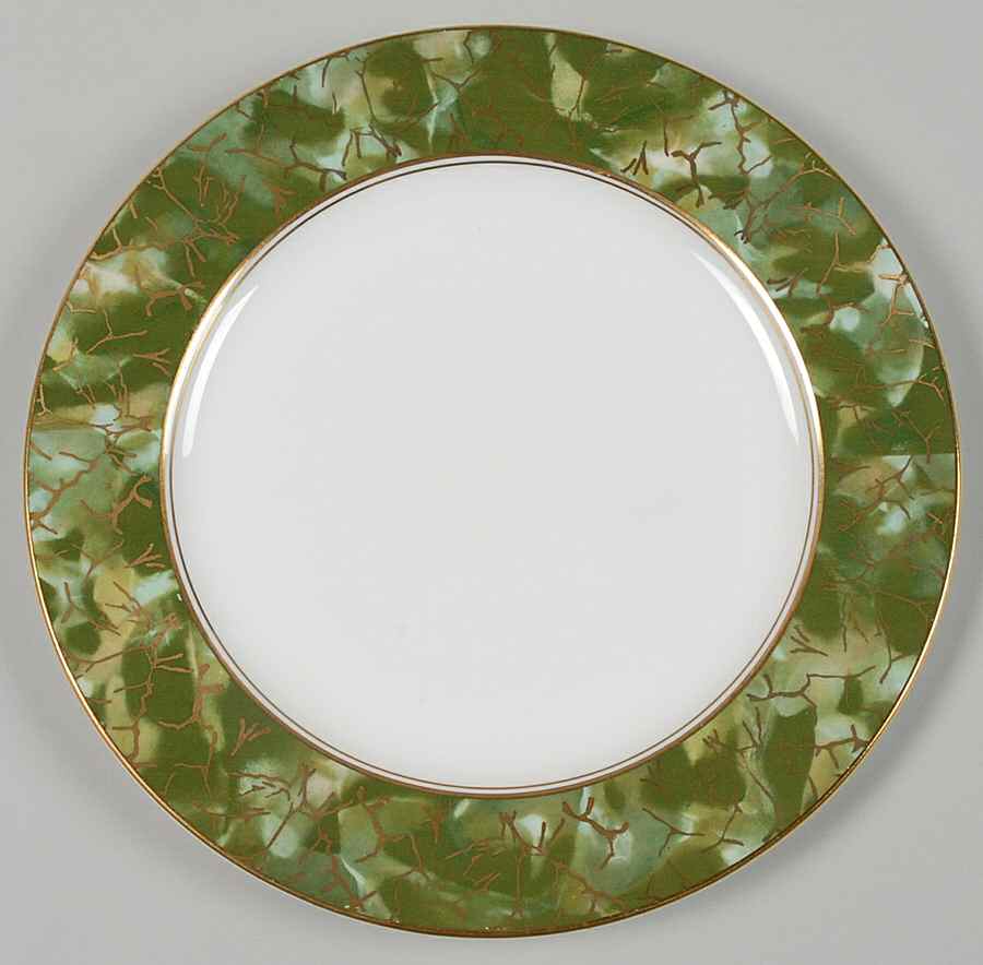 Onyx Green Luncheon Plate by John  Aynsley & Sons-1