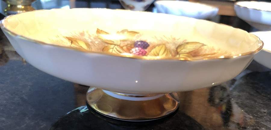 Orchard Gold Footed Bon Bon by John  Aynsley & Sons-1