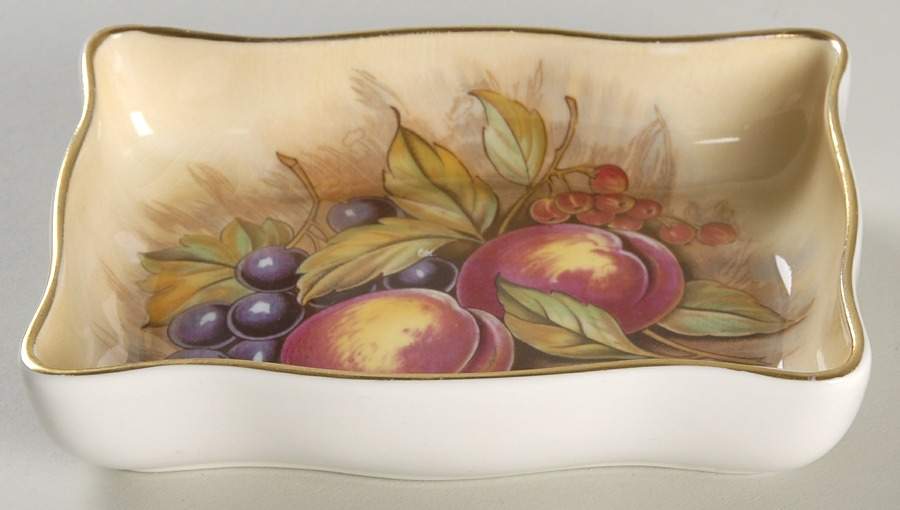 Orchard Gold Rectangular Sweet Meat Dish by John  Aynsley & Sons-1