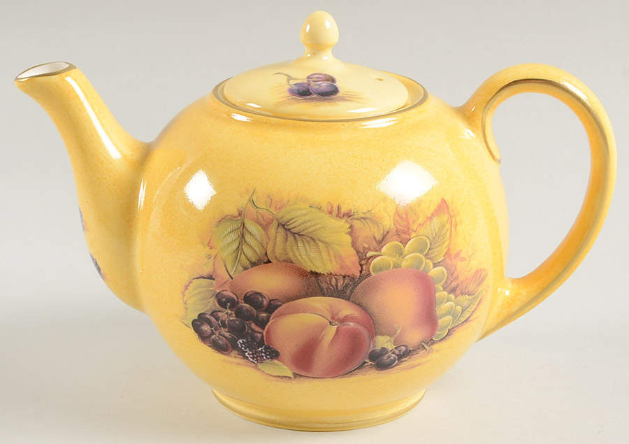 Orchard Gold Mini Teapot & Lid by John  Aynsley & Sons-1