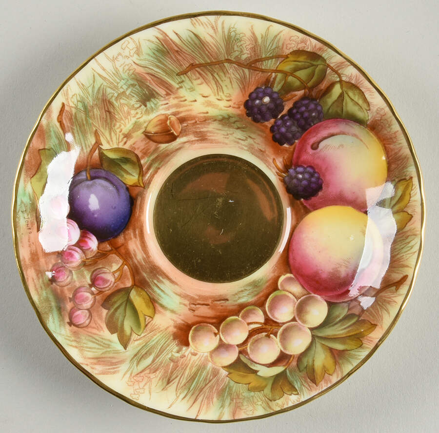Orchard Gold Saucer for Footed Cup by John  Aynsley & Sons-1