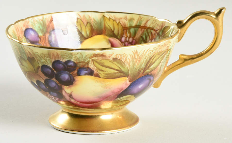 Orchard Gold Footed Cup by John  Aynsley & Sons-1