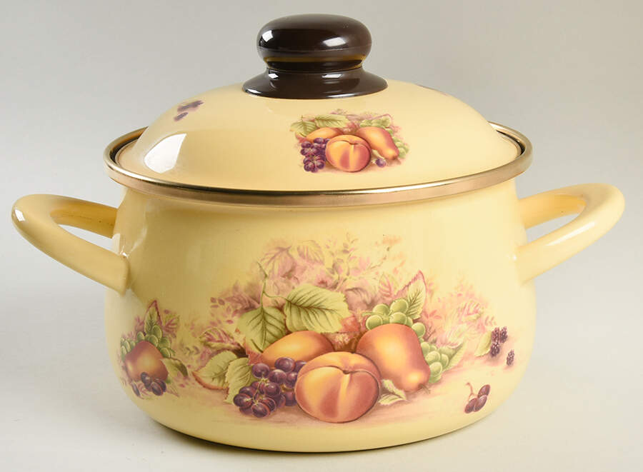 Orchard Gold 2.5 Quart Metal Covered Casserole by John  Aynsley & Sons-1