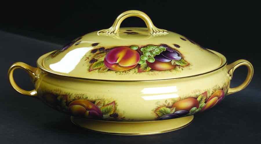 Orchard Gold Round Covered Vegetable by John  Aynsley & Sons-1