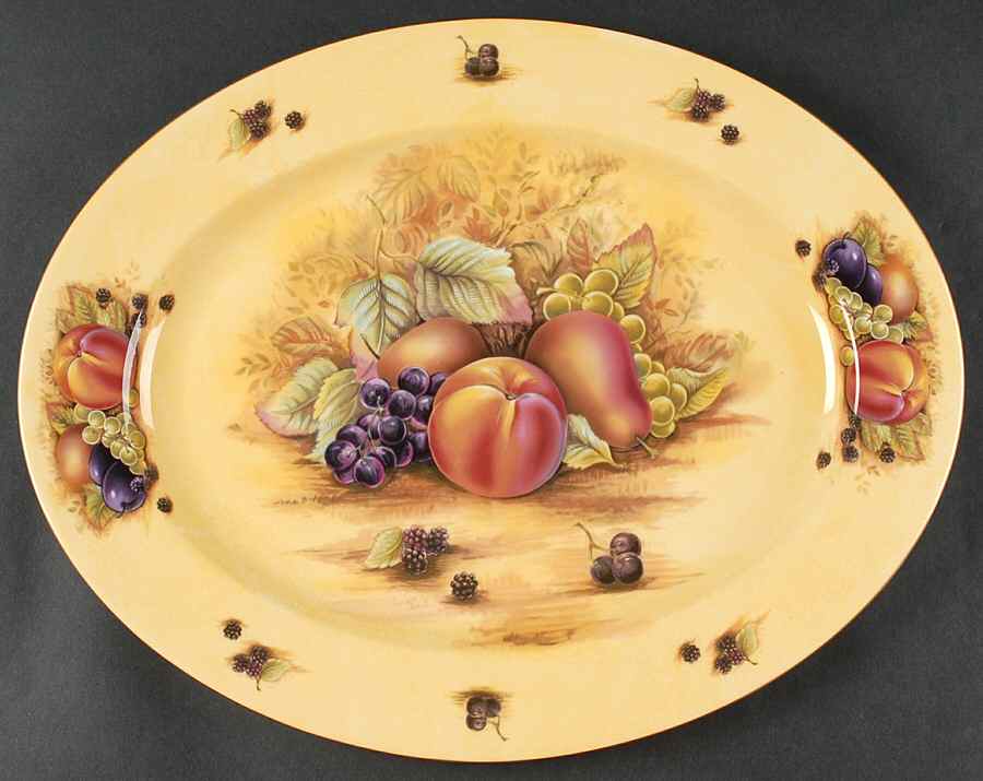 Orchard Gold 15" Oval Serving Platter by John  Aynsley & Sons-1