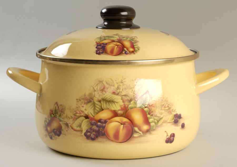 Orchard Gold 4 Quart Metal Covered Casserole by John  Aynsley & Sons-1