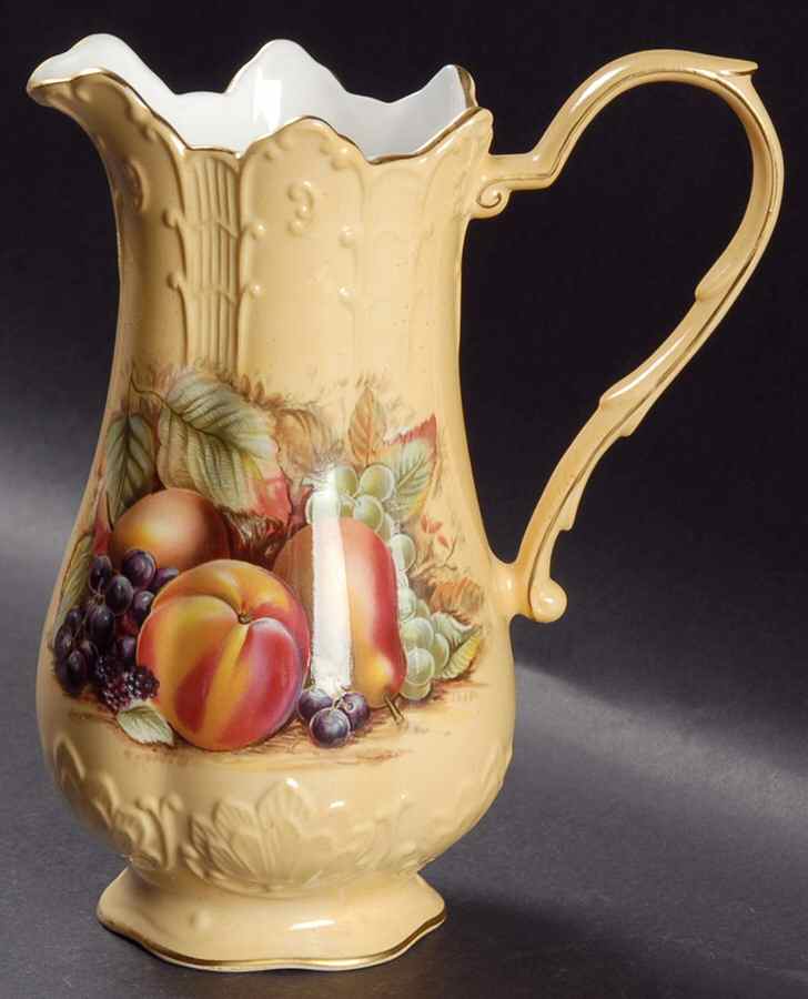 Orchard Gold 24 Oz Victorian Pitcher by John  Aynsley & Sons-1