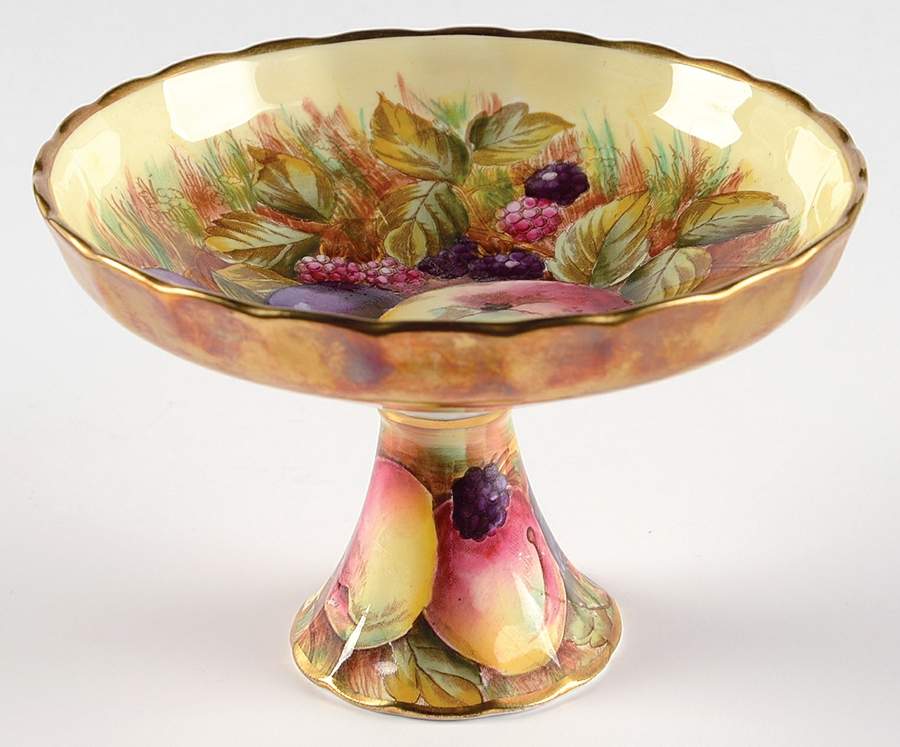Orchard Gold Round Compote (Height X Width) by John  Aynsley & Sons-1