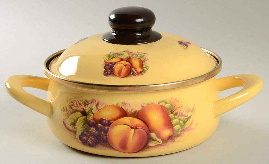 Orchard Gold 1.5 Quart Metal Covered Casserole by John  Aynsley & Sons-1