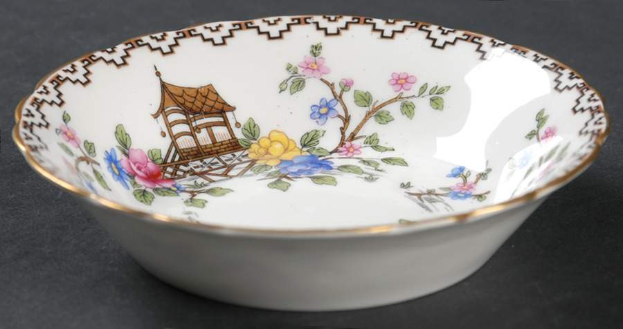 Pagoda Fruit/Dessert (Sauce) Bowl by John  Aynsley & Sons-1