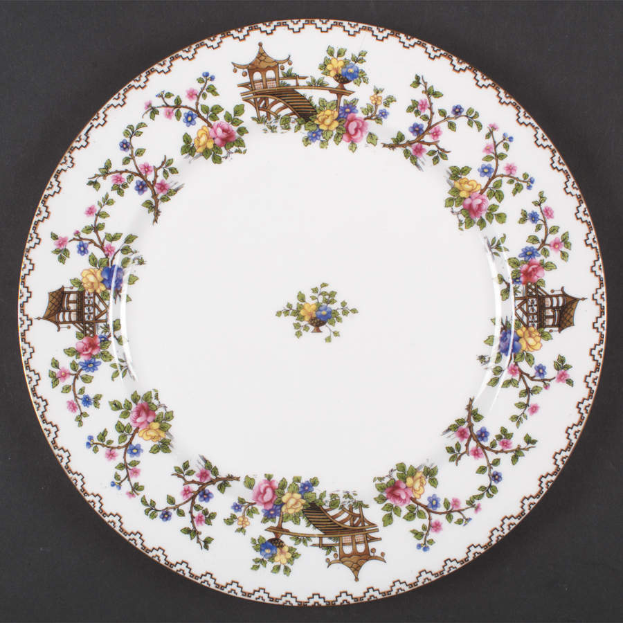 Pagoda Dinner Plate by John  Aynsley & Sons-1