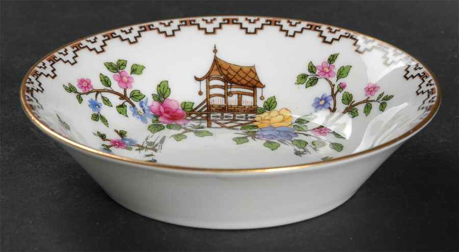 Pagoda Fruit/Dessert (Sauce) Bowl by John  Aynsley & Sons-1