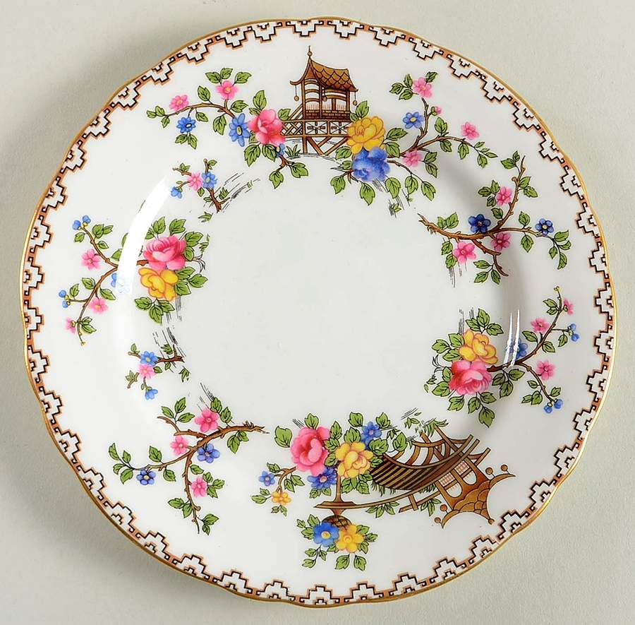 Pagoda Dessert/Pie Plate by John  Aynsley & Sons-1