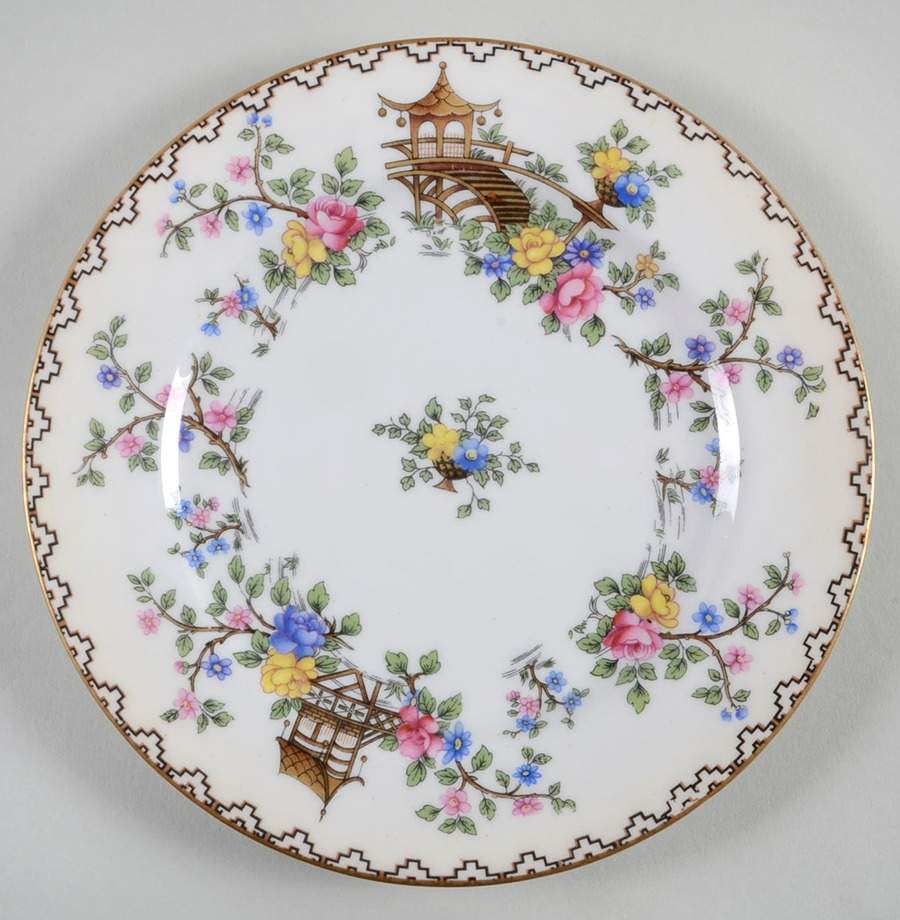 Pagoda Dessert/Pie Plate by John  Aynsley & Sons-1