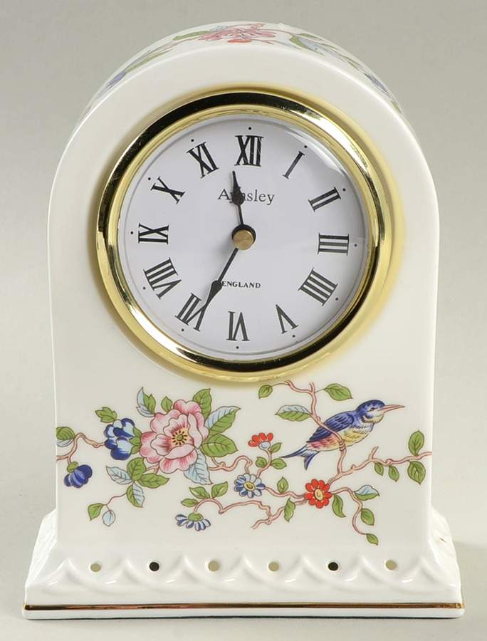 Pembroke (Gold Trim) Mantel Clock by John  Aynsley & Sons-1