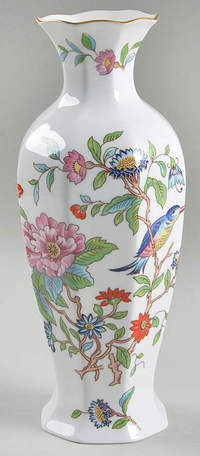 Pembroke (Gold Trim) 9" Vase by John  Aynsley & Sons-1