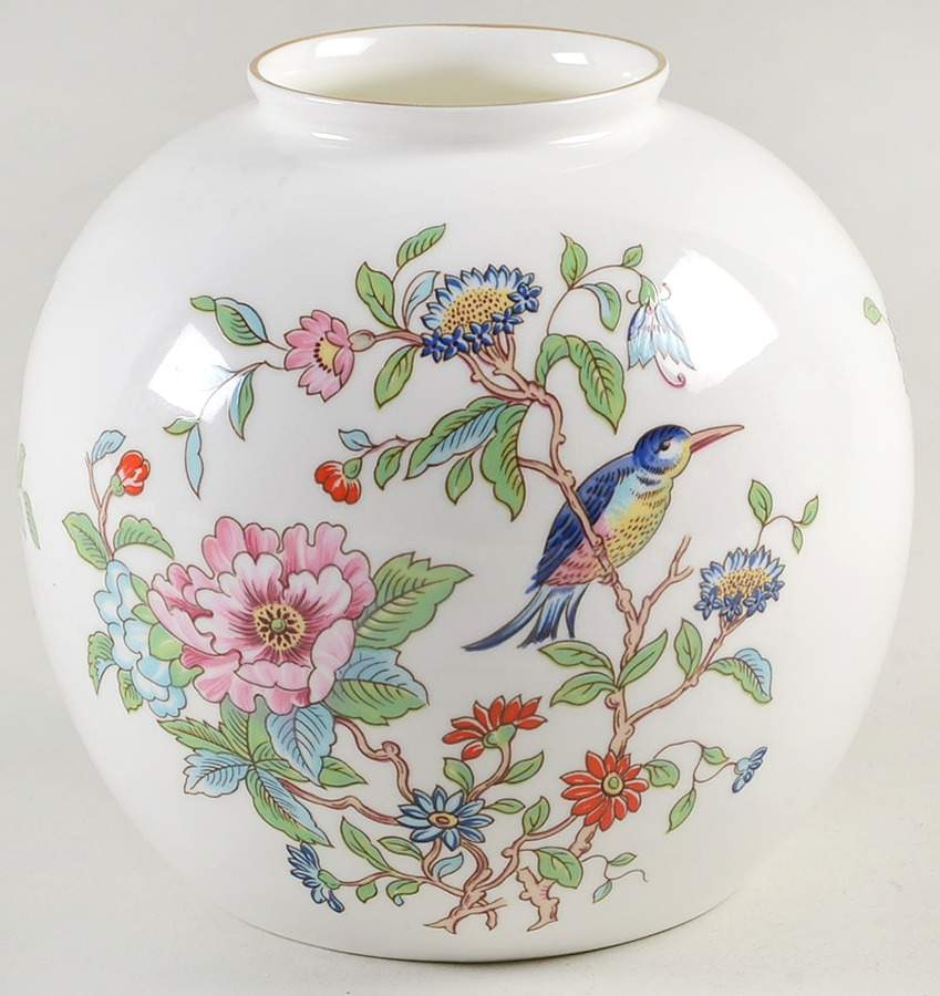 Pembroke (Gold Trim) 5" Vase by John  Aynsley & Sons-1