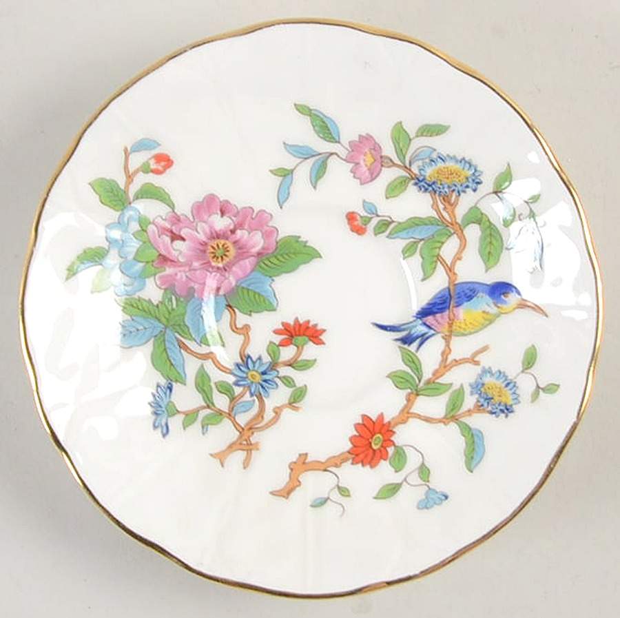 Pembroke (Gold Trim) Saucer for Footed Cup by John  Aynsley & Sons-1