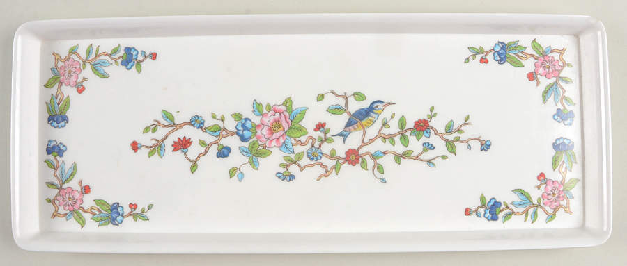 Pembroke (Gold Trim) 15" Rectangular Melamine Tray by John  Aynsley & Sons-1