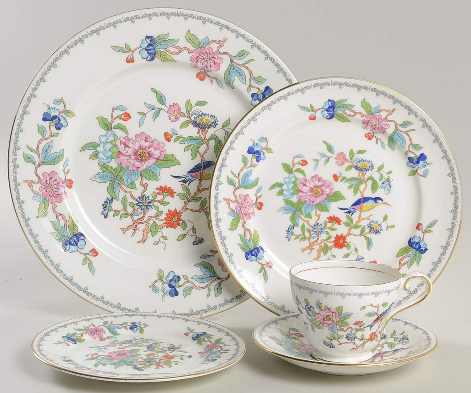 Pembroke (Gold Trim) 40-Piece Set by John  Aynsley & Sons-1