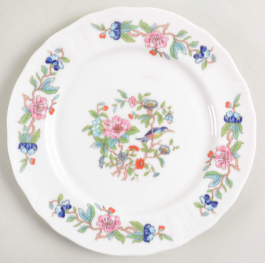 Pembroke (Gold Trim) Salad Plate by John  Aynsley & Sons-1