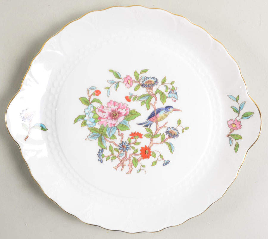 Pembroke (Gold Trim) Handled Cake Plate by John  Aynsley & Sons-1