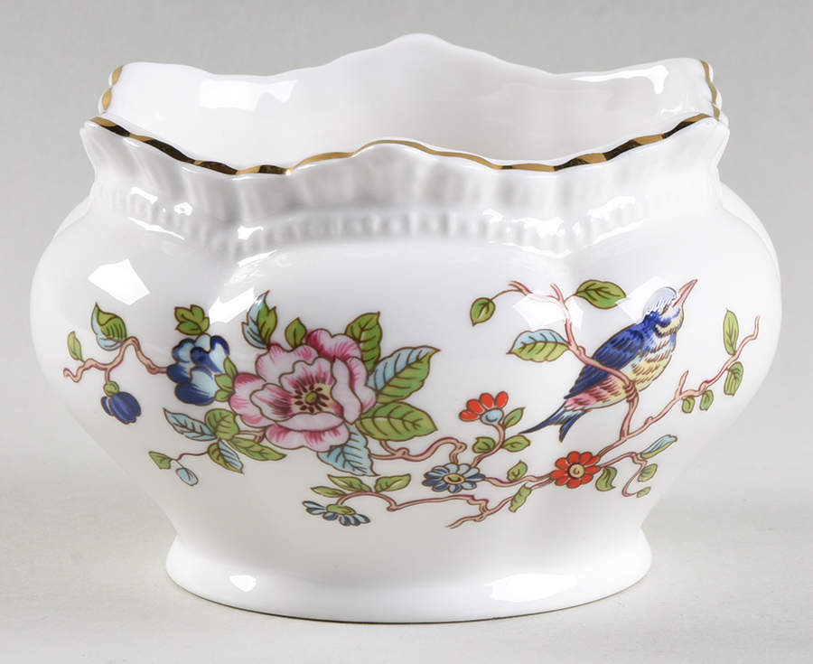 Pembroke (Gold Trim) Votive Candleholder by John  Aynsley & Sons-1
