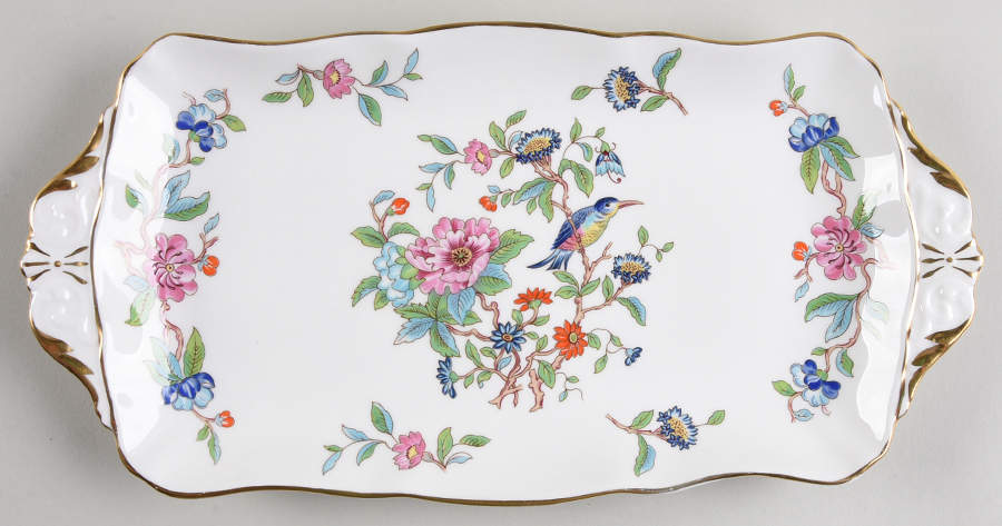 Pembroke (Gold Trim) Large Sandwich Tray by John  Aynsley & Sons-1
