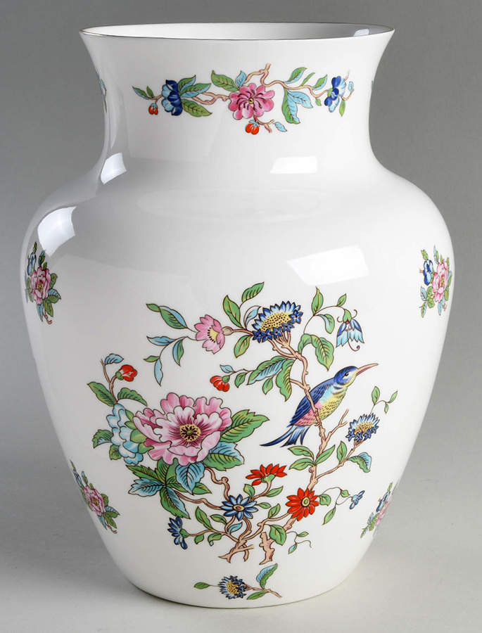 Pembroke (Gold Trim) 10" Vase by John  Aynsley & Sons-1