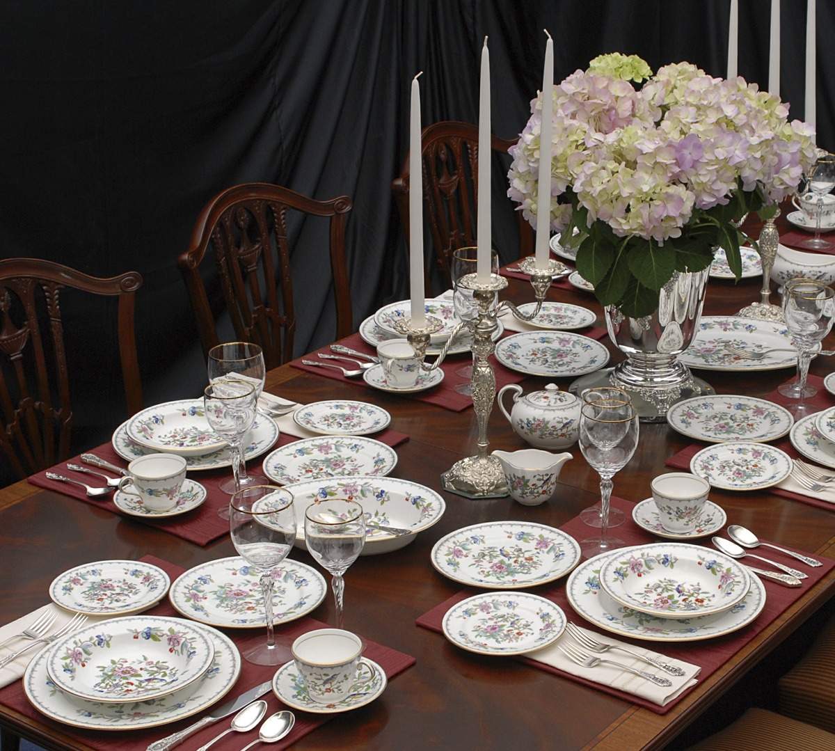 Pembroke (Gold Trim) 55 Piece Estate Set by John  Aynsley & Sons-1