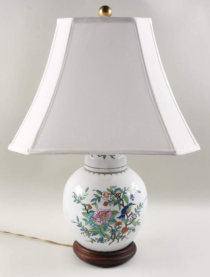 Pembroke (Gold Trim) 22" Electric Lamp & Shade by John  Aynsley & Sons-1